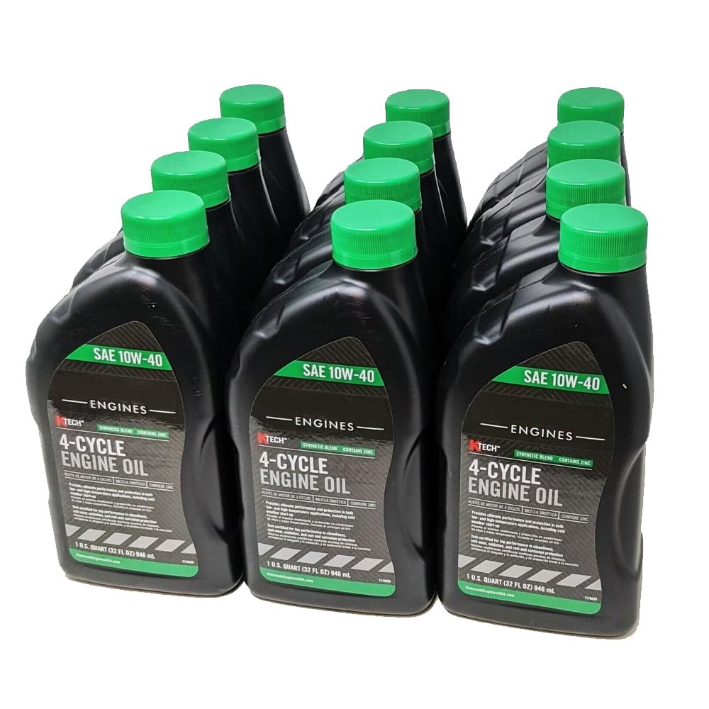 Version 1.0.0 Kawasaki 12PK Genuine OEM 10W40 Motor Oil Quart 4-Cycle K-Tech 99969-6296 - Image 1