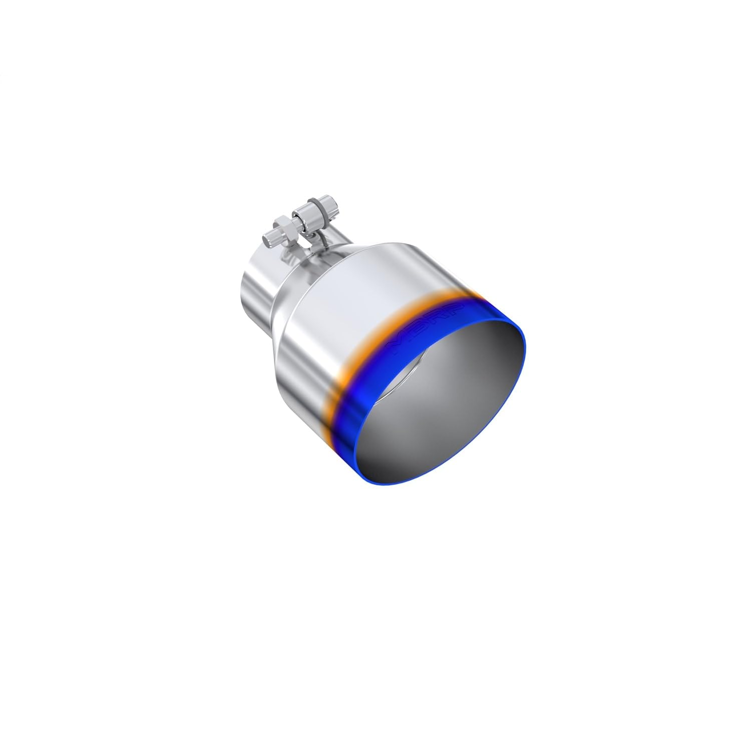 Version 1.0.0 MBRP T304 Stainless Steel Burnt End Angle Cut Exhaust Tip - 3in. ID / 5in. OD / 6.5in. Length - Image 1