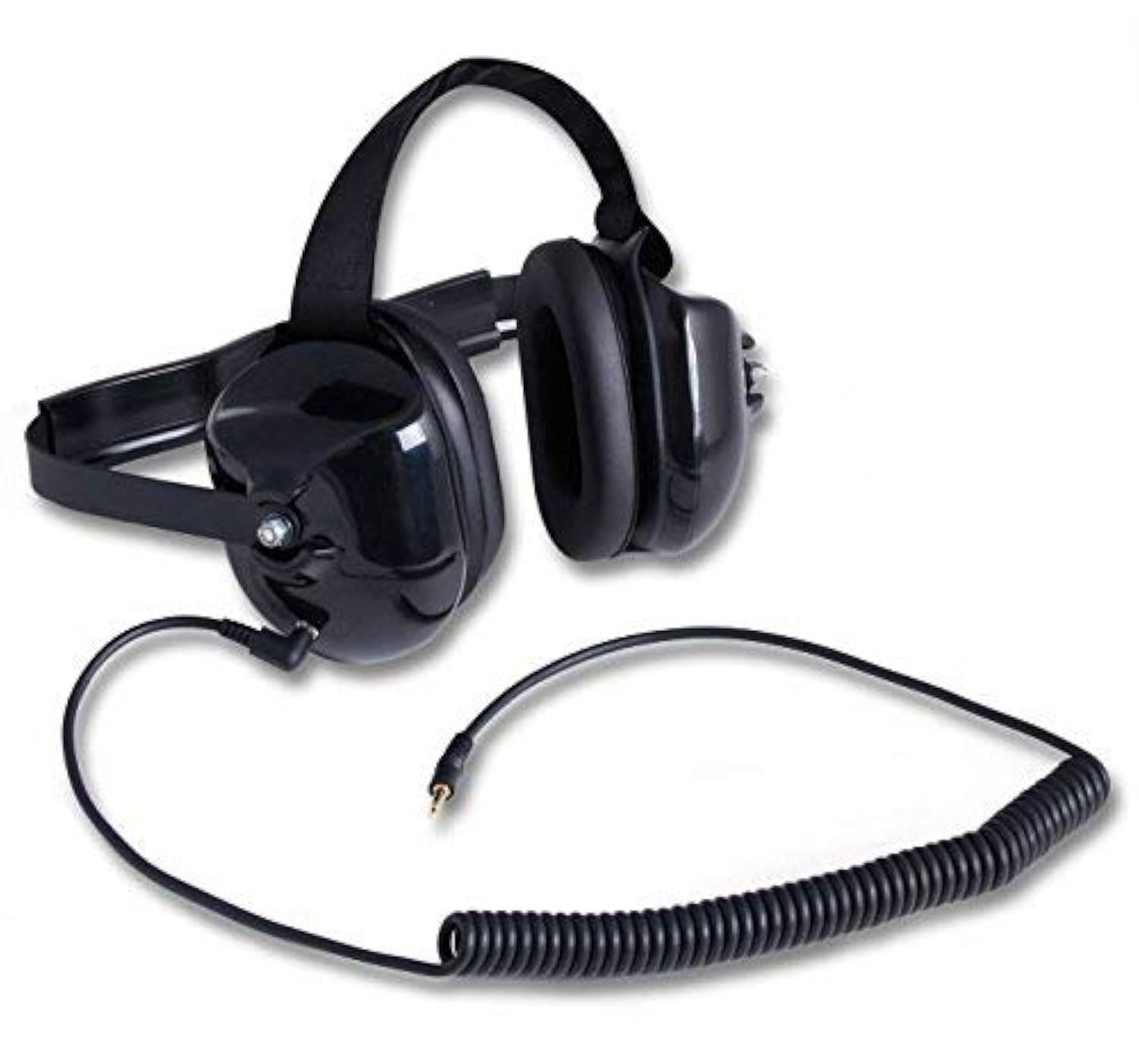 Version 1.0.0 Rugged NASCAR Behind The Head Headset for Race Fan Racing Radios Electronics Communications – Connects to Scanners - Image 1