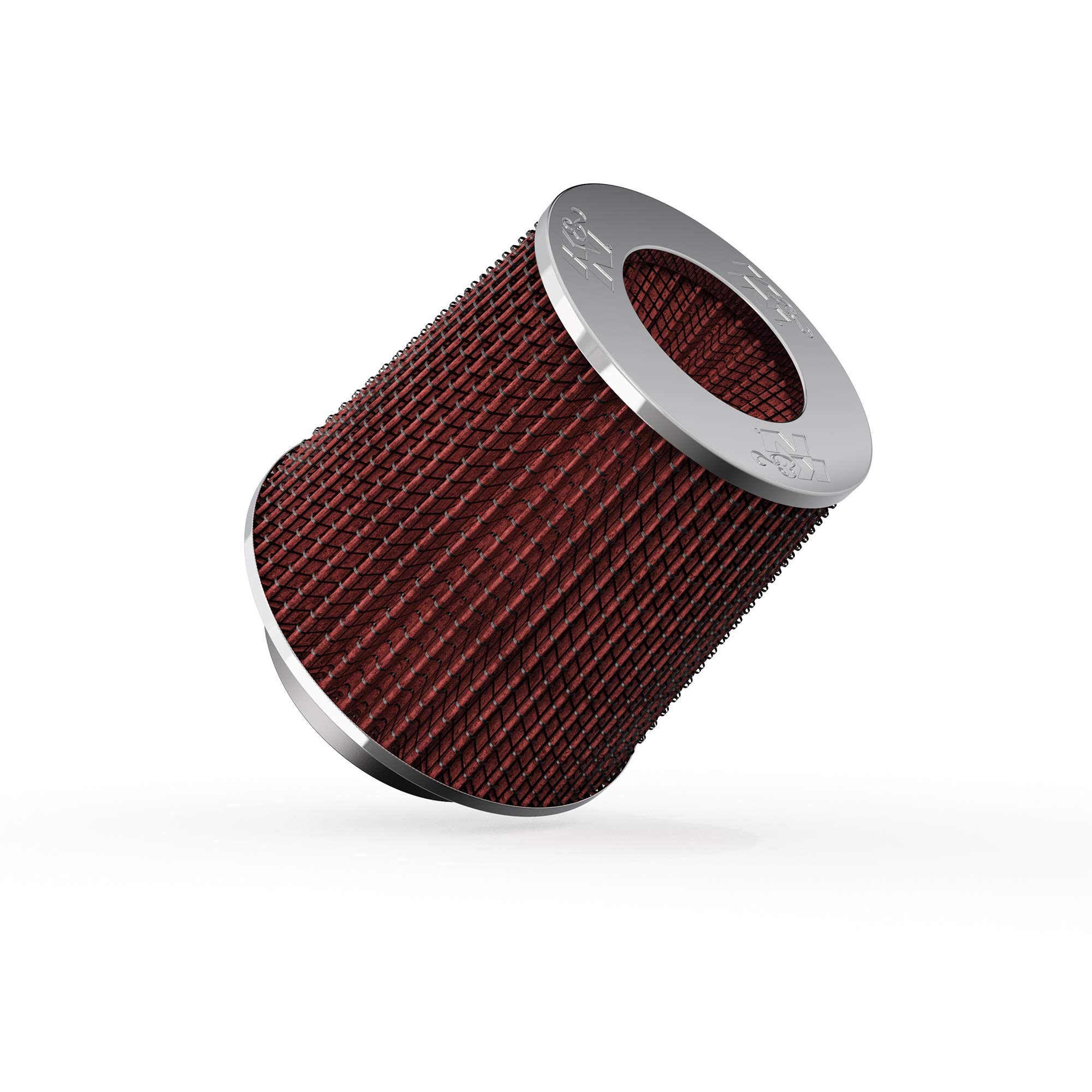 Version 1.0.0 K&N High-Flow Original Lifetime Universal Clamp-On Air Filter: High Performance, Premium: Flange Diameter: 4 In, Filter Height: 5.5 In, Flange Length: 1.125 In, Shape: Round Tapered, RG-1001RD - Image 1