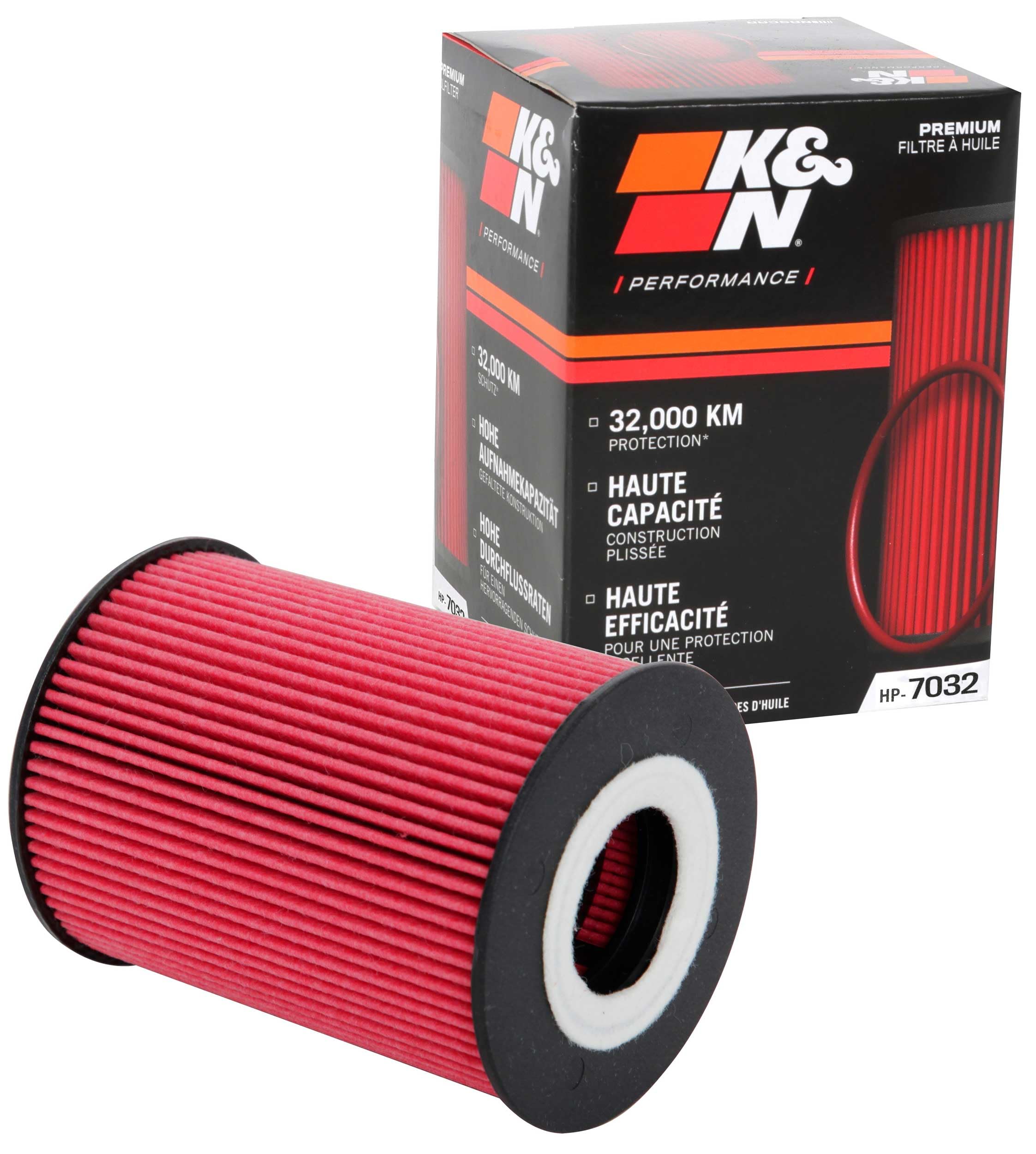 Version 1.0.0 K&N Premium Oil Filter: 20,000 Mile Engine Protection, High Capacity/High Efficiency: Compatible with 2006-2020 PORSCHE/BMW (911, Cayenne, Macan, Panamera, Carrera, GT3, Turbo, M5, M6), HP-7032 - Image 1